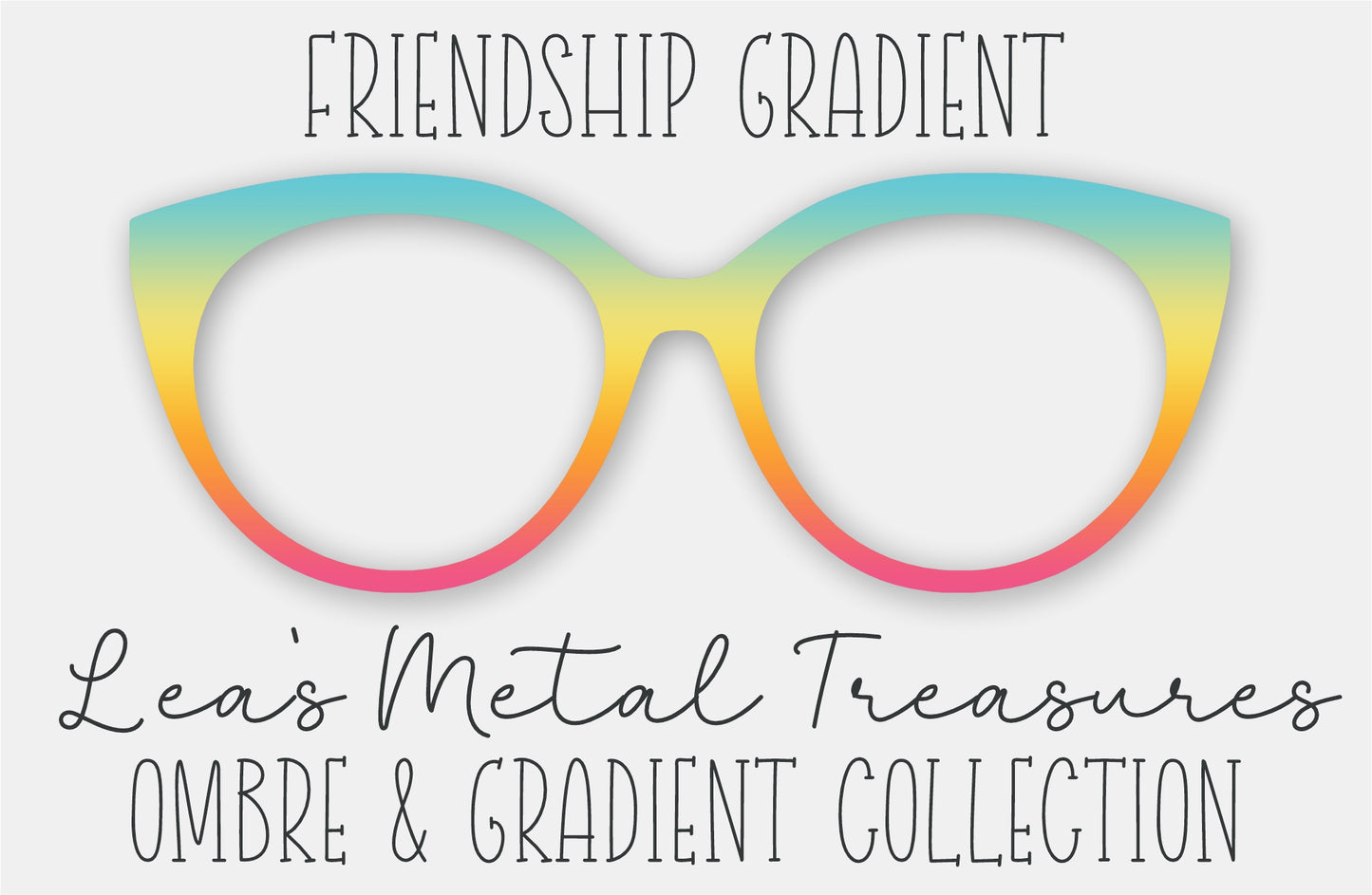 Friendship Gradient Eyewear Frame Toppers