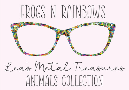 FROGS N RAINBOWS Eyewear Frame Toppers COMES WITH MAGNETS