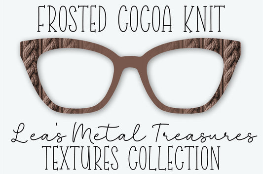 FROSTED COCOA KNIT Eyewear Frame Toppers OCTOBER 2026 TOPPER OF THE MONTH