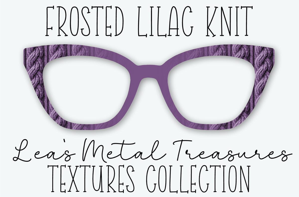 FROSTED LILAC KNIT Eyewear Frame Toppers OCTOBER 2026 TOPPER OF THE MONTH