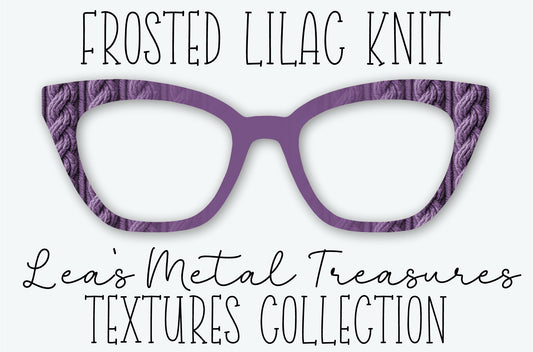 FROSTED LILAC KNIT Eyewear Frame Toppers OCTOBER 2026 TOPPER OF THE MONTH