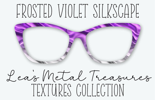 FROSTED VIOLET SILKSCAPE Eyewear Frame Toppers