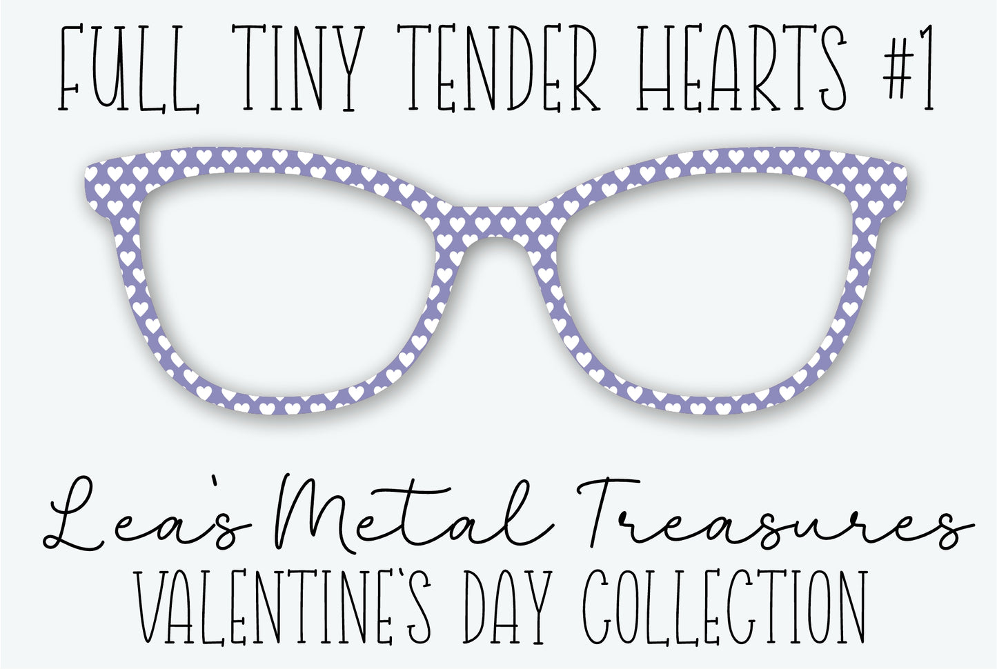 Full Tiny Tender Hearts 1 Eyewear Frame Toppers
