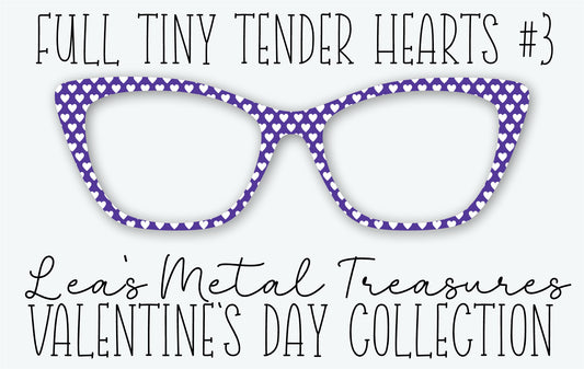 Full Tiny Tender Hearts 3 Eyewear Frame Toppers