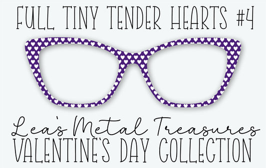 Full Tiny Tender Hearts 4 Eyewear Frame Toppers