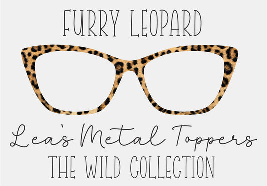 FURRY LEOPARD Eyewear Frame Toppers COMES WITH MAGNETS