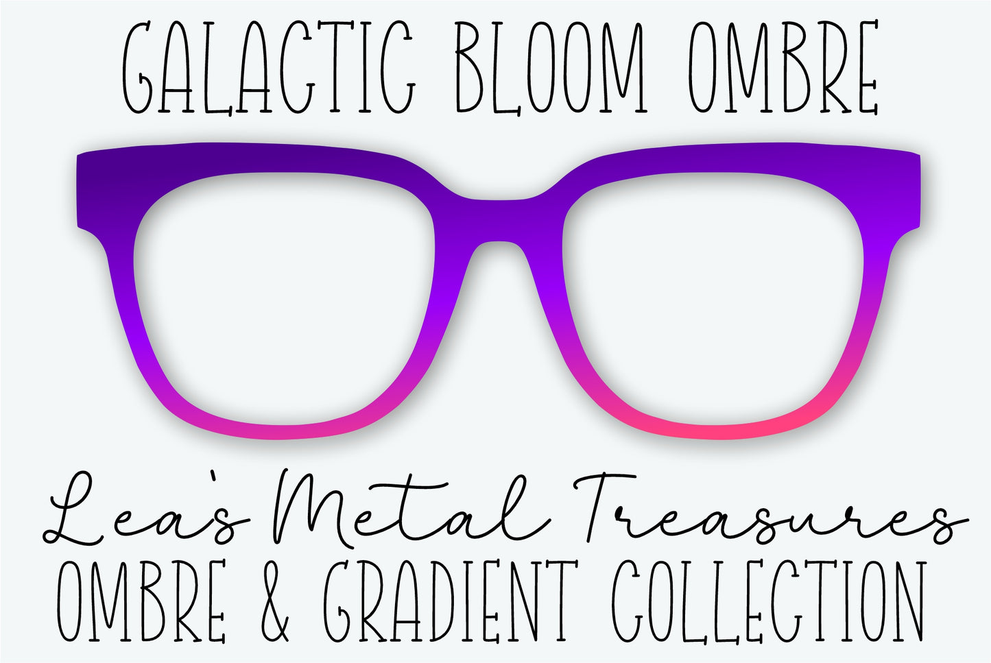 Galactic Bloom Ombre Eyewear Frame Toppers