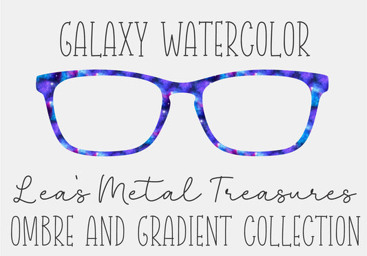 GALAXY WATERCOLOR Eyewear Frame Toppers COMES WITH MAGNETS