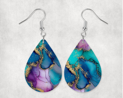 Gemini Alcohol Ink • Magnetic Eyeglasses Toppers