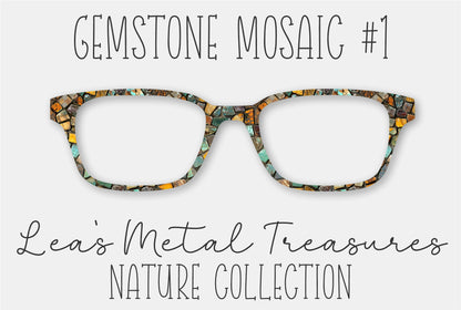 Gemstone Mosaic 1 Eyewear Frame Toppers Comes WITH MAGNETS