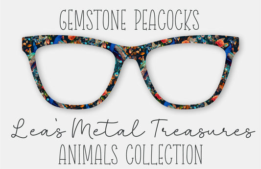 Gemstone Peacocks Eyewear Frame Toppers COMES WITH MAGNETS