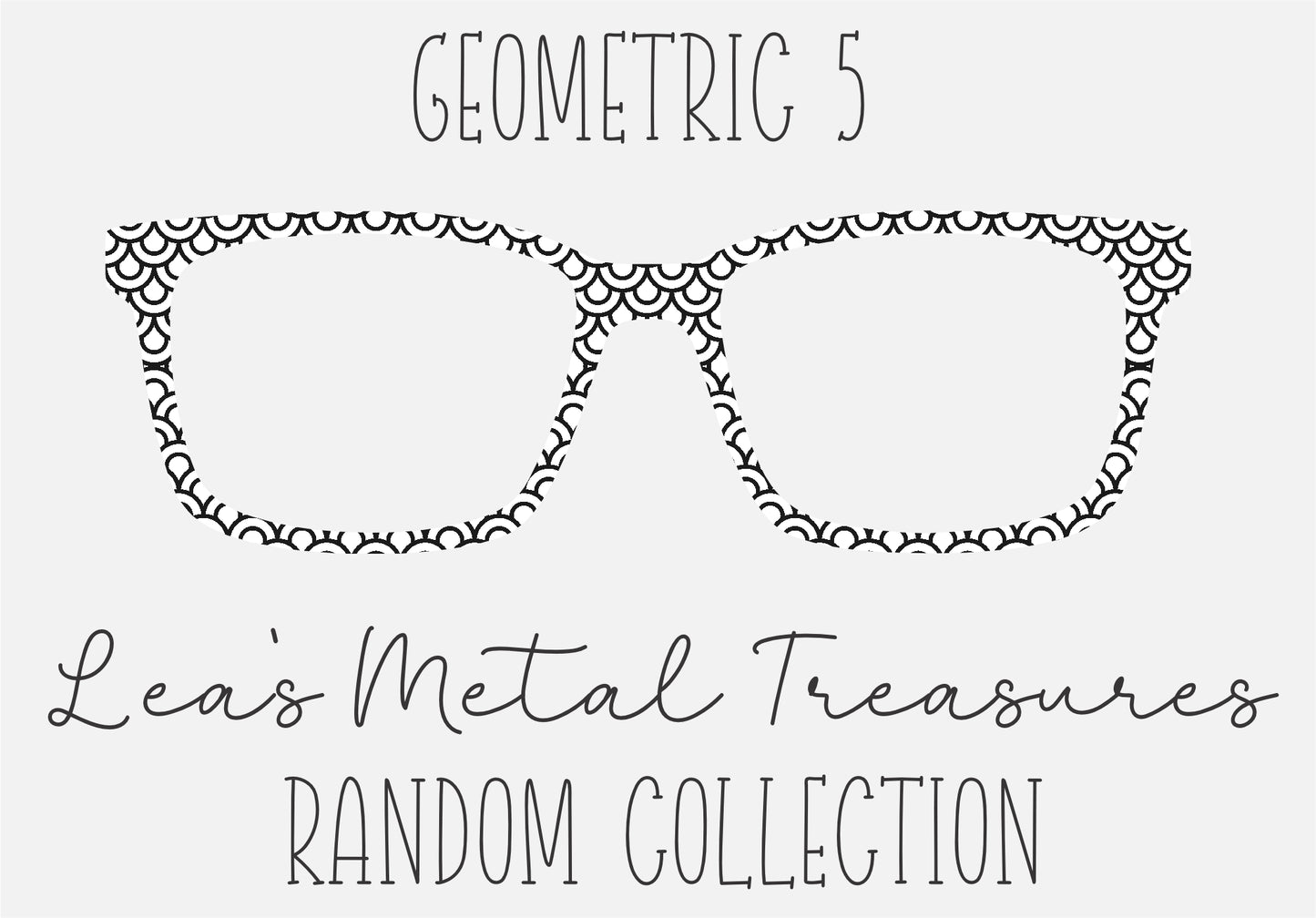 GEOMETRIC 5  Eyewear Frame Toppers COMES WITH MAGNETS