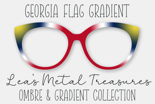 Georgia Flag Gradient Eyewear Frame Toppers