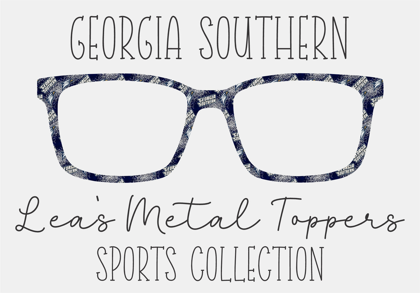 GEORGIA SOUTHERN Eyewear Frame Toppers COMES WITH MAGNETS