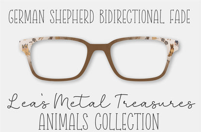 German Shepherd BiDirectional Fade Eyewear Frame Toppers COMES WITH MAGNETS