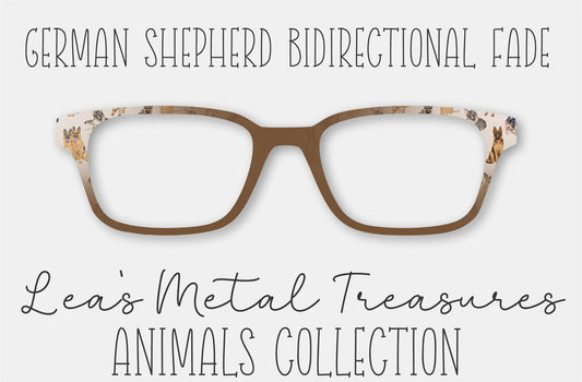 German Shepherd BiDirectional Fade Eyewear Frame Toppers COMES WITH MAGNETS