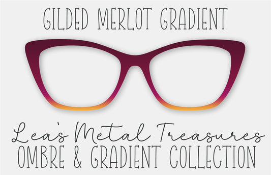 GILDED MERLOT GRADIENT Eyewear Frame Toppers