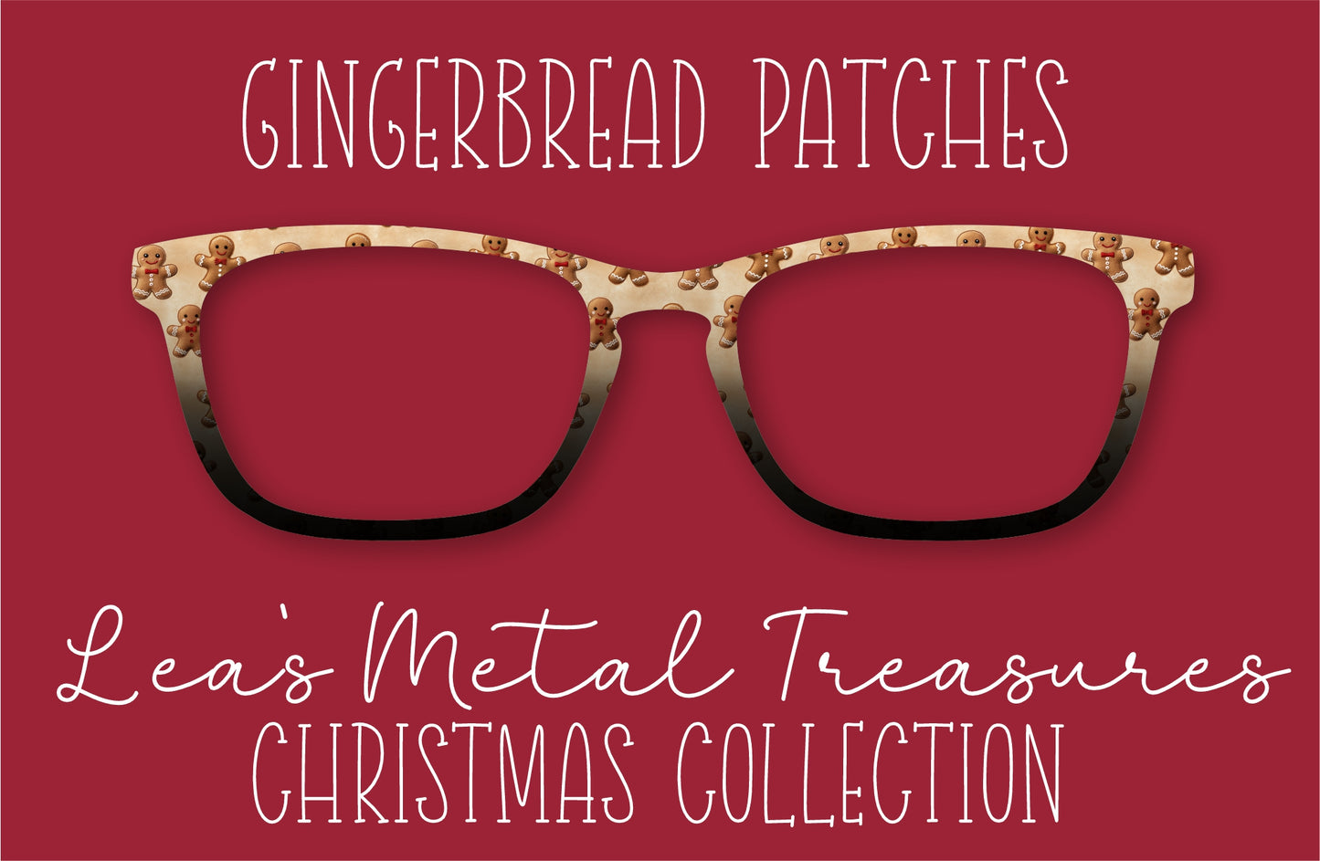 Gingerbread Patches Eyewear Frame Toppers COMES WITH MAGNETS