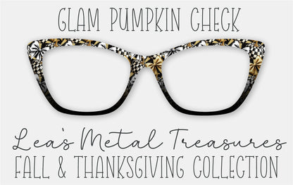 Glam Pumpkin Check Eyewear Frame Toppers