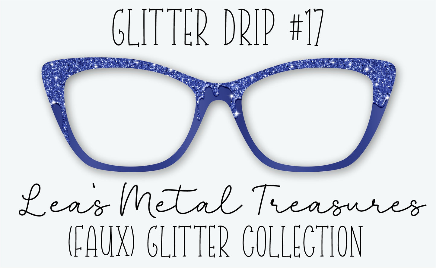 Glitter Drip #17 Eyewear Frame Toppers • DECEMBER 2025 TOPPER OF THE MONTH
