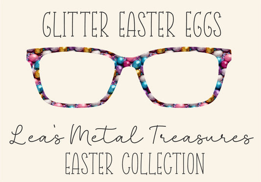 GLITTER EASTER EGGS Eyewear Frame Toppers COMES WITH MAGNETS