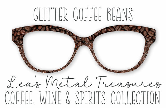 Glitter Coffee Beans Eyewear Frame Toppers COMES WITH MAGNETS