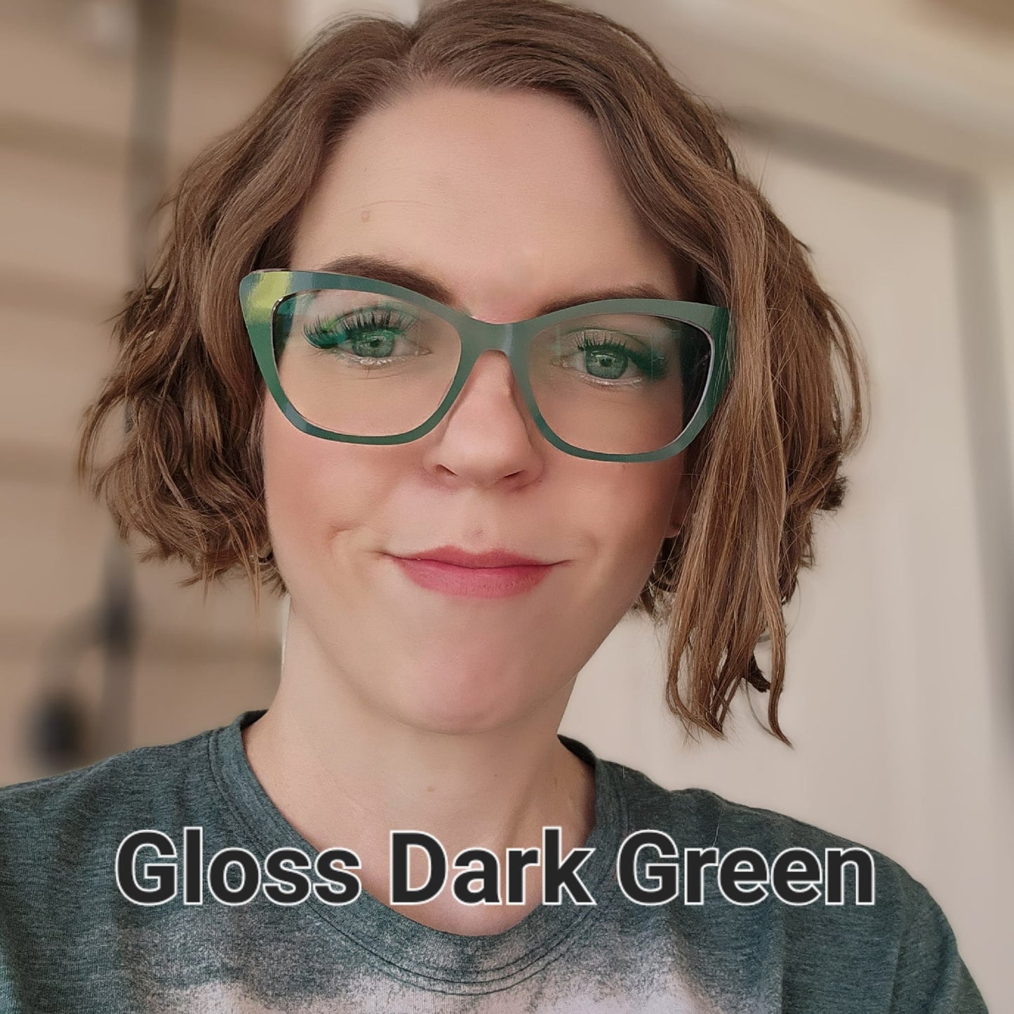Gloss Dark Green Naked Collection - Eyeglasses Cover - Comes with Magnets