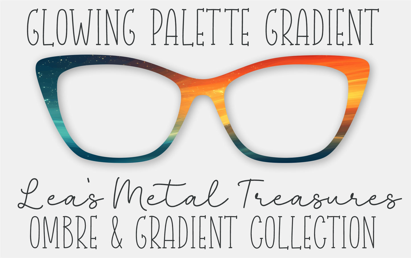 Glowing Palette Gradient Eyewear Frame Toppers