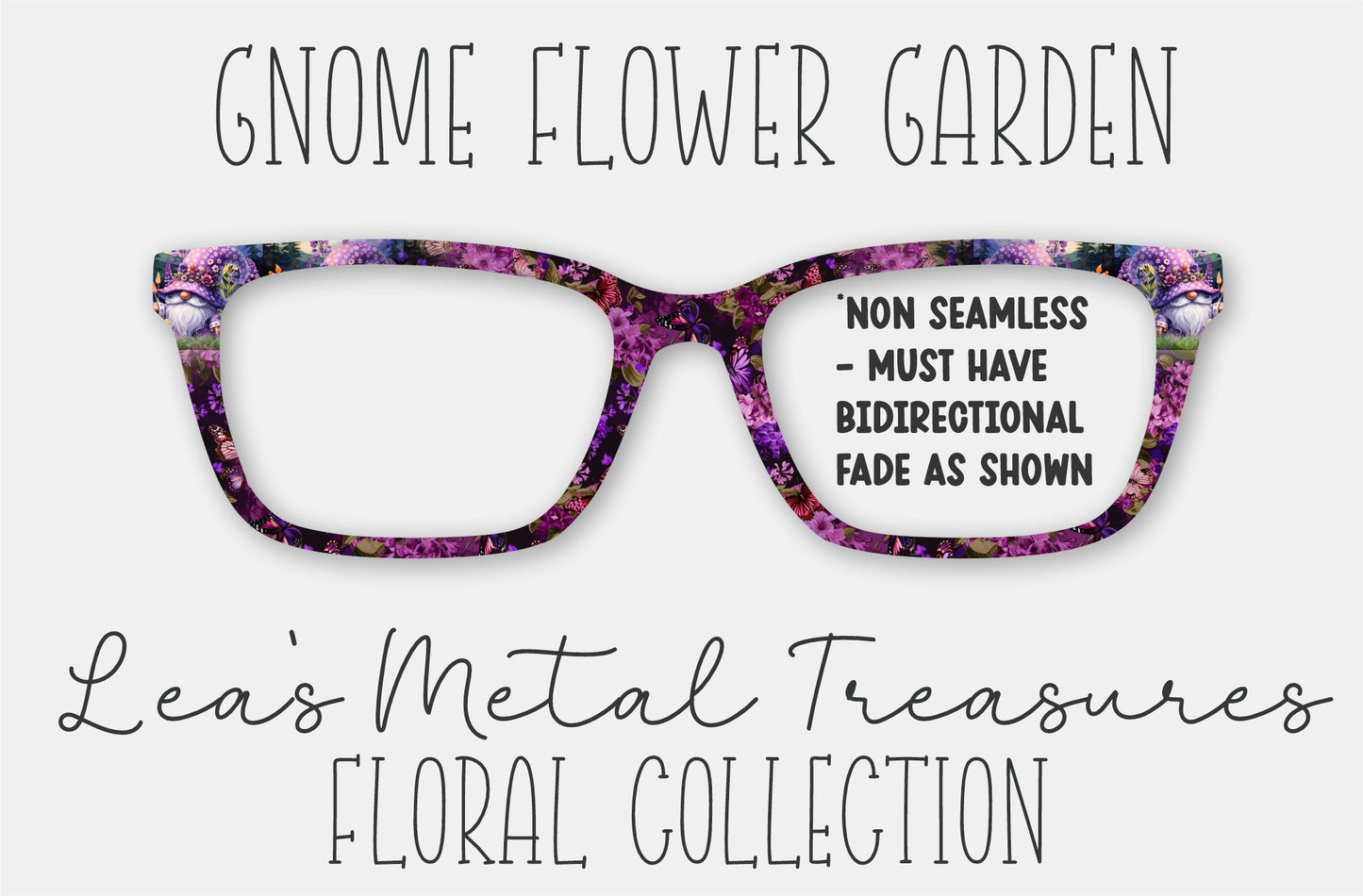 Gnome Flower Garden Eyewear Frame Toppers