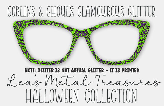 Goblins and Ghouls Glamourous Glitter Magnetic Eyewear Frame Toppers - September 25 Topper of the Month