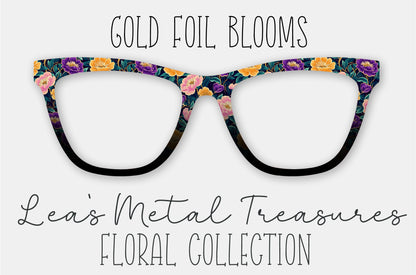 Gold Foil Blooms • Magnetic Eyeglasses Topper