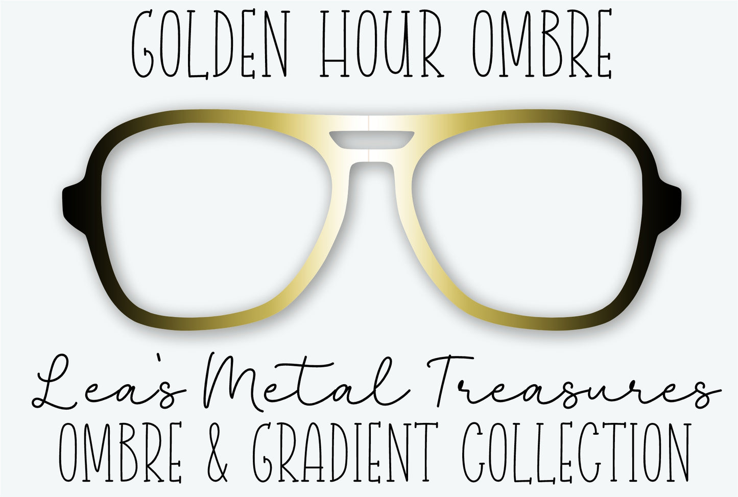 Golden Hour Ombre Eyewear Frame Toppers