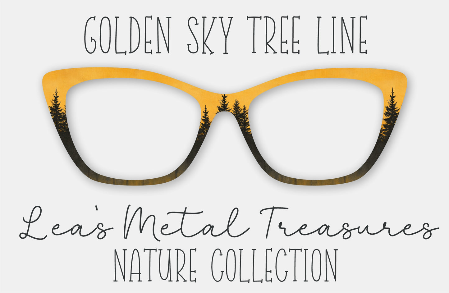 Golden Sky Tree Line Eyewear Frame Toppers