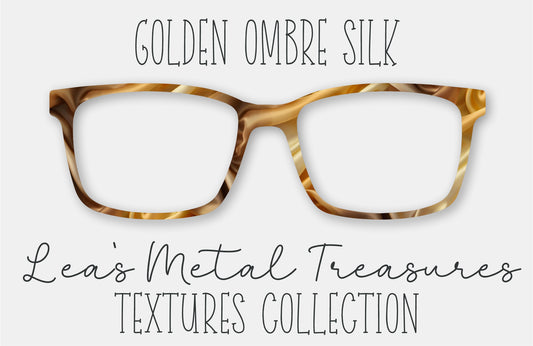 Golden Ombre Silk Eyewear Frame Toppers Comes WITH MAGNETS