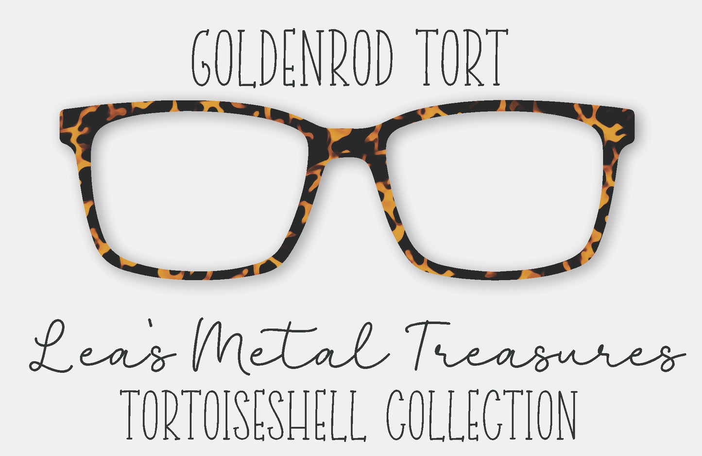 Goldenrod Tort Eyewear Frame Toppers