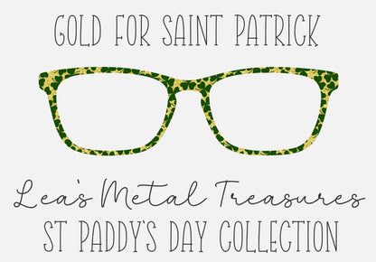 GOLD FOR ST PATRICK Eyewear Frame Toppers COMES WITH MAGNETS