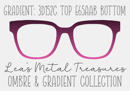 GRADIENT 3D152C TOP E65AAB BOTTOM Eyewear Frame Toppers COMES WITH MAGNETS
