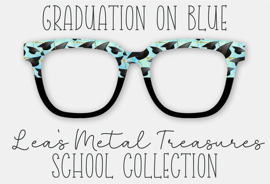 Graduation on Blue • Magnetic Eyeglasses Toppers