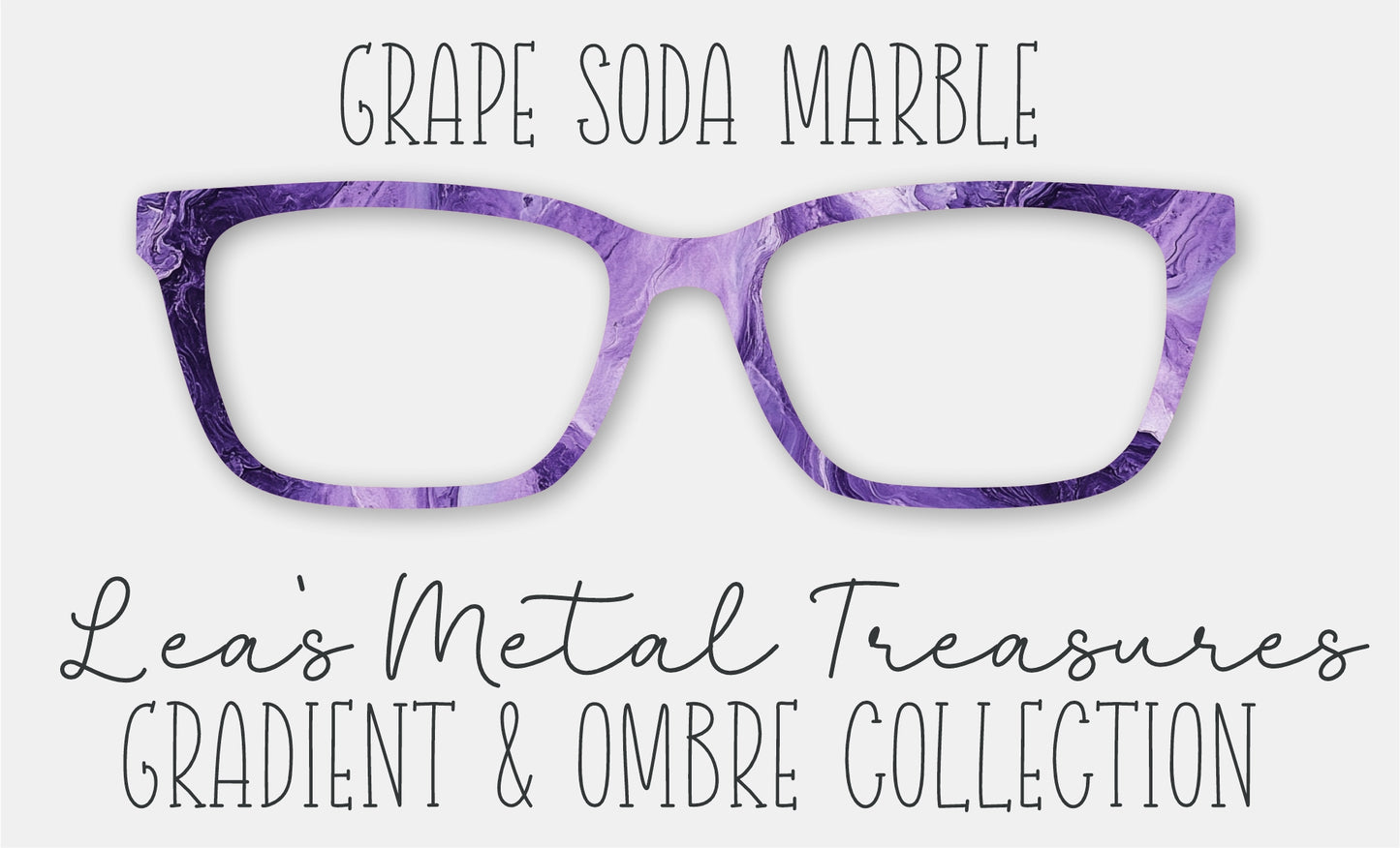 Grape Soda Marble • Magnetic Eyeglasses Toppers