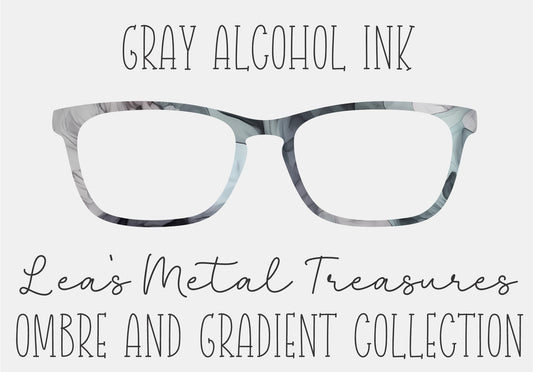 GRAY ALCOHOL INK Eyewear Frame Toppers COMES WITH MAGNETS