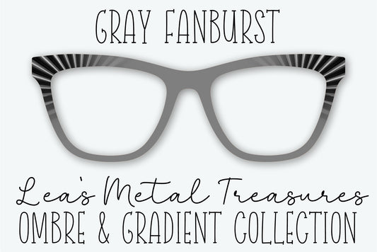 Gray Fanburst Eyewear Frame Toppers • JANUARY 2026 TOPPER OF THE MONTH