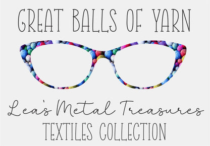 GREAT BALLS OF YARN Eyewear Frame Toppers COMES WITH MAGNETS