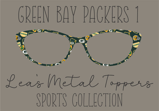 GREEN BAY PACKERS Eyewear Frame Toppers COMES WITH MAGNETS