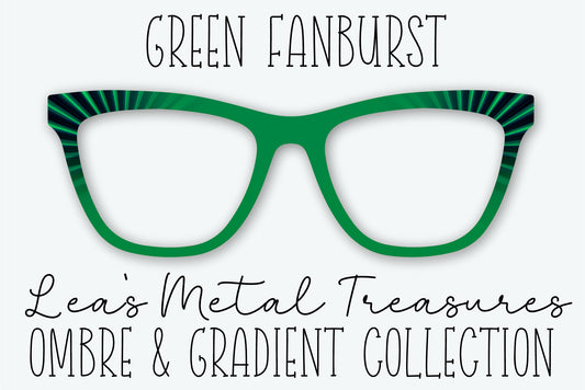 Green Fanburst Eyewear Frame Toppers • JANUARY 2026 TOPPER OF THE MONTH