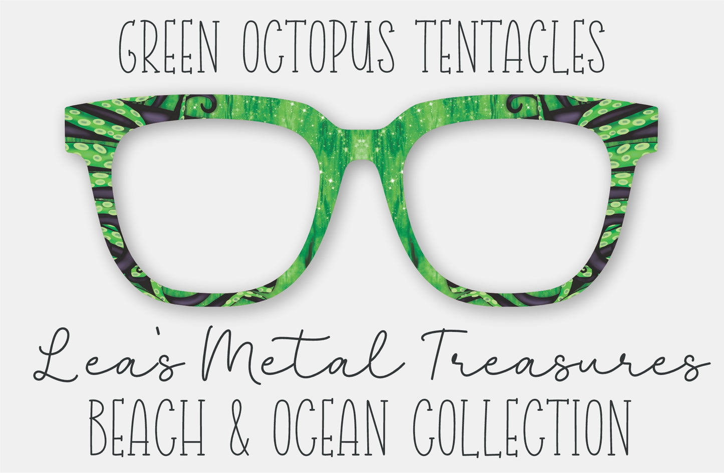 Green Octopus Tentacles • Magnetic Eyeglasses Toppers