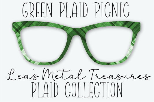 GREEN PLAID PICNIC Eyewear Frame Toppers SEPTEMBER 2026 TOPPER OF THE MONTH
