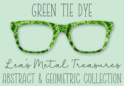 Green Tie Dye Eyewear Frame Toppers COMES WITH MAGNETS