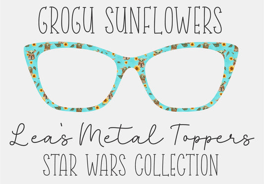 GROGU SUNFLOWERS Eyewear Frame Toppers COMES WITH MAGNETS