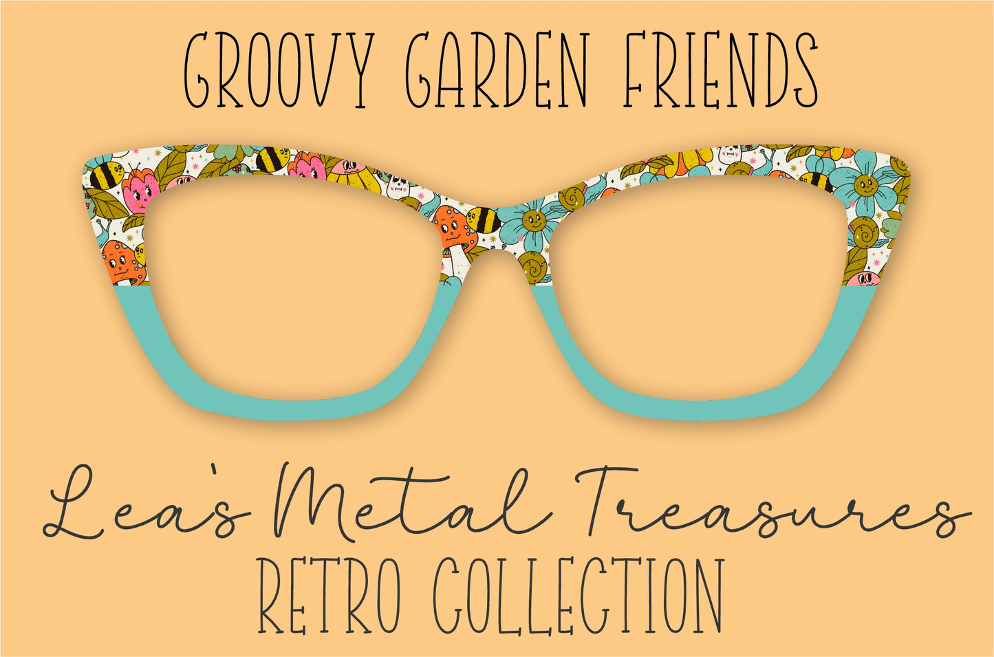 Groovy Garden Friends • Magnetic Eyeglasses Toppers