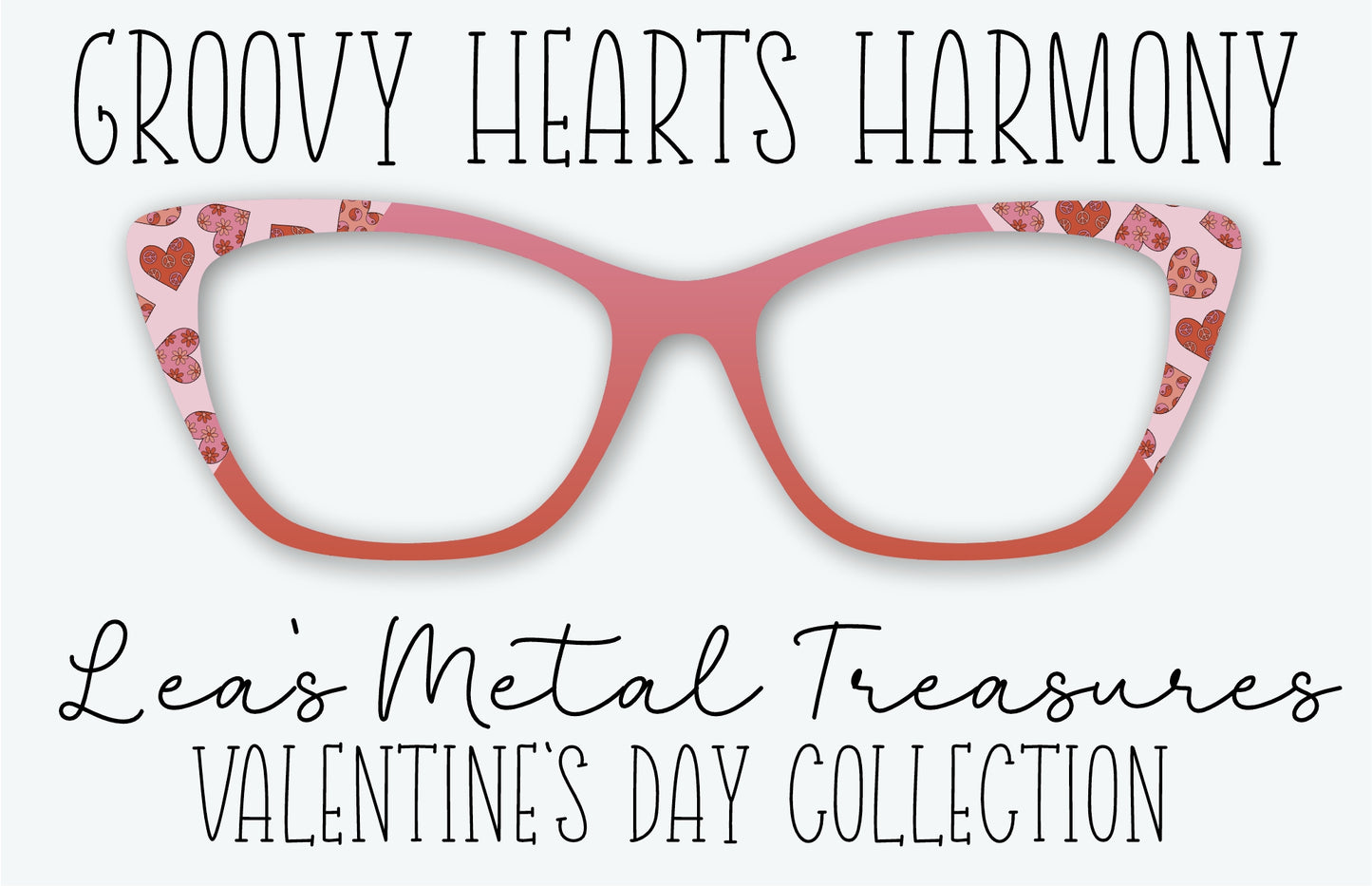 Groovy Hearts Harmony Eyewear Frame Toppers